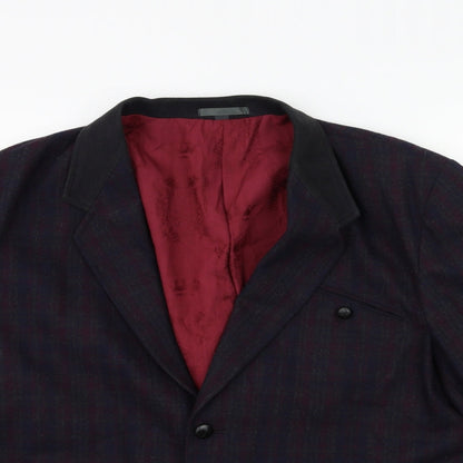 Mens UK Size 42 Preworn Regular Blue Suit Jacket