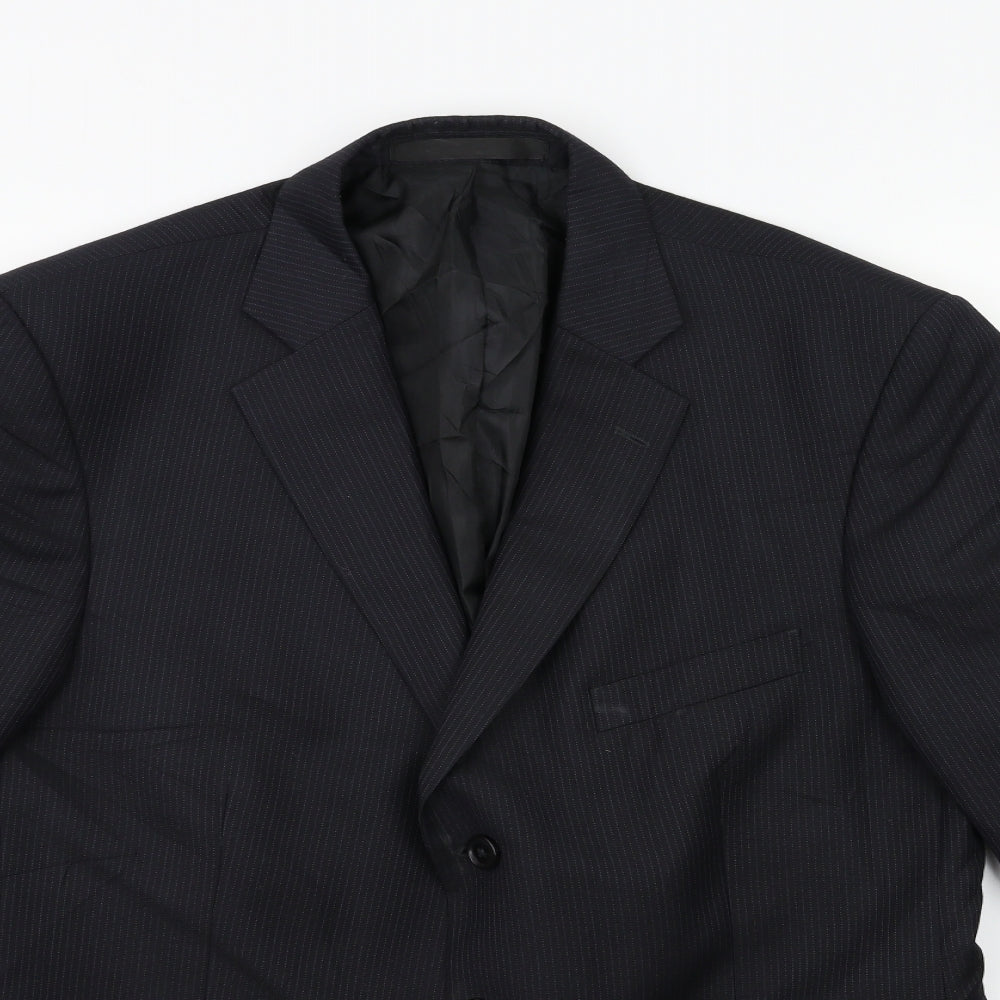 Mens UK Size 42 Marks and Spencer Regular Blue Suit Jacket