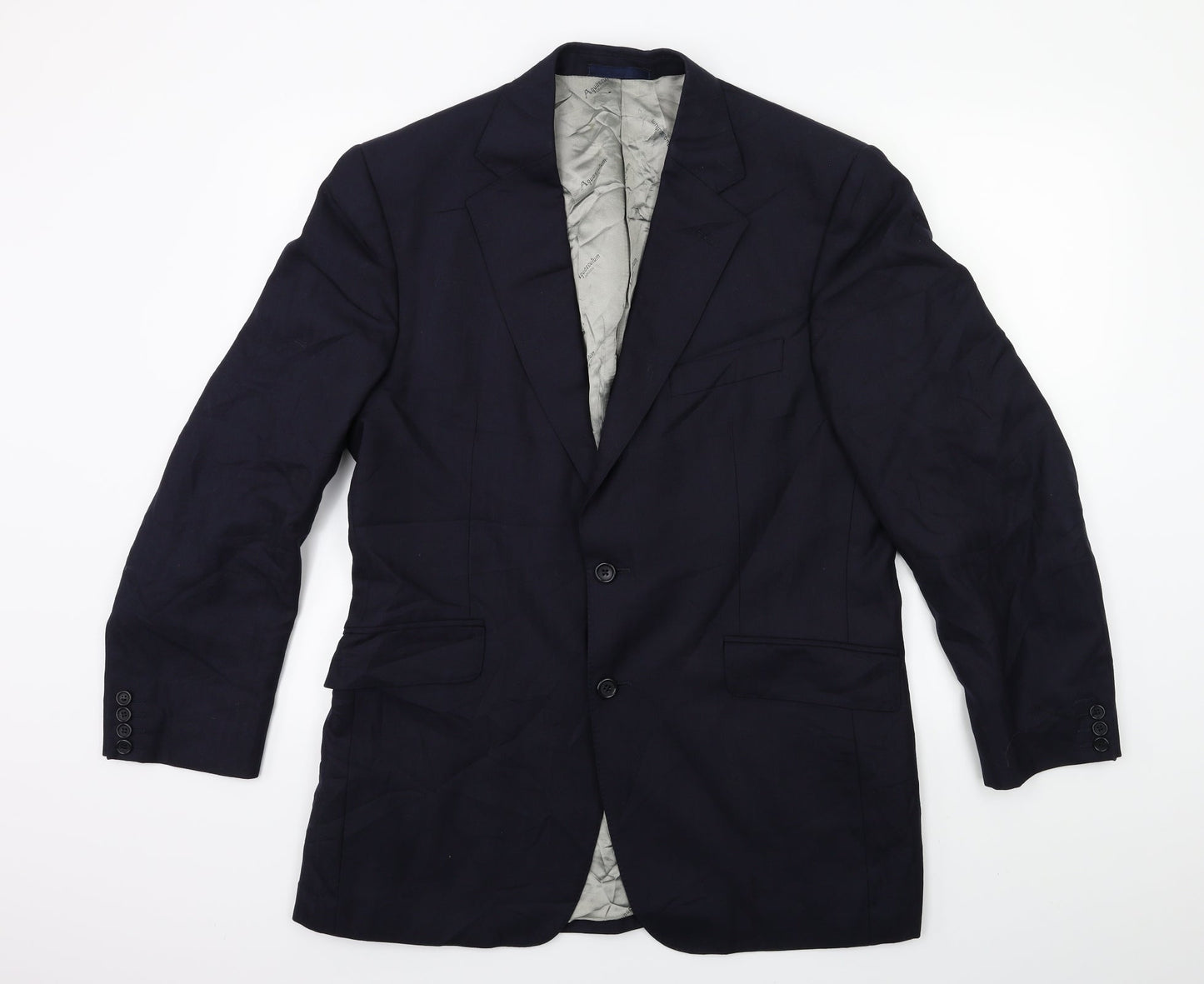 Aquascutum Mens Blue   Jacket Suit Jacket Size 42
