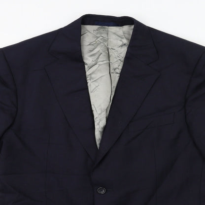 Aquascutum Mens Blue   Jacket Suit Jacket Size 42