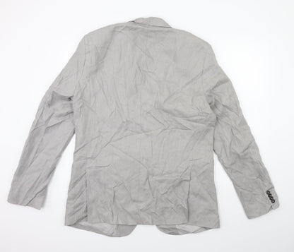 Back view of Livergy men’s green jacket suit jacket, size 38