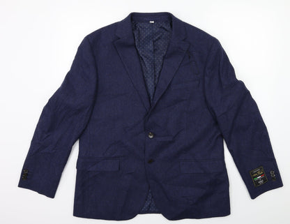 Mens UK Size 42 Marks and Spencer Regular Blue Suit Jacket