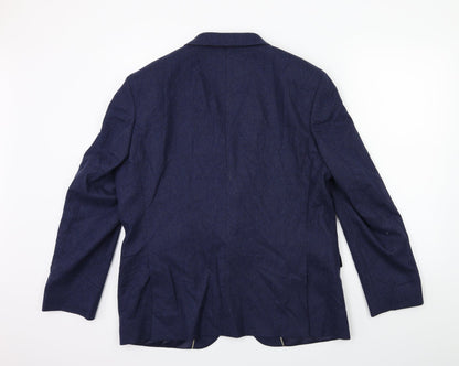 Mens UK Size 42 Marks and Spencer Regular Blue Suit Jacket