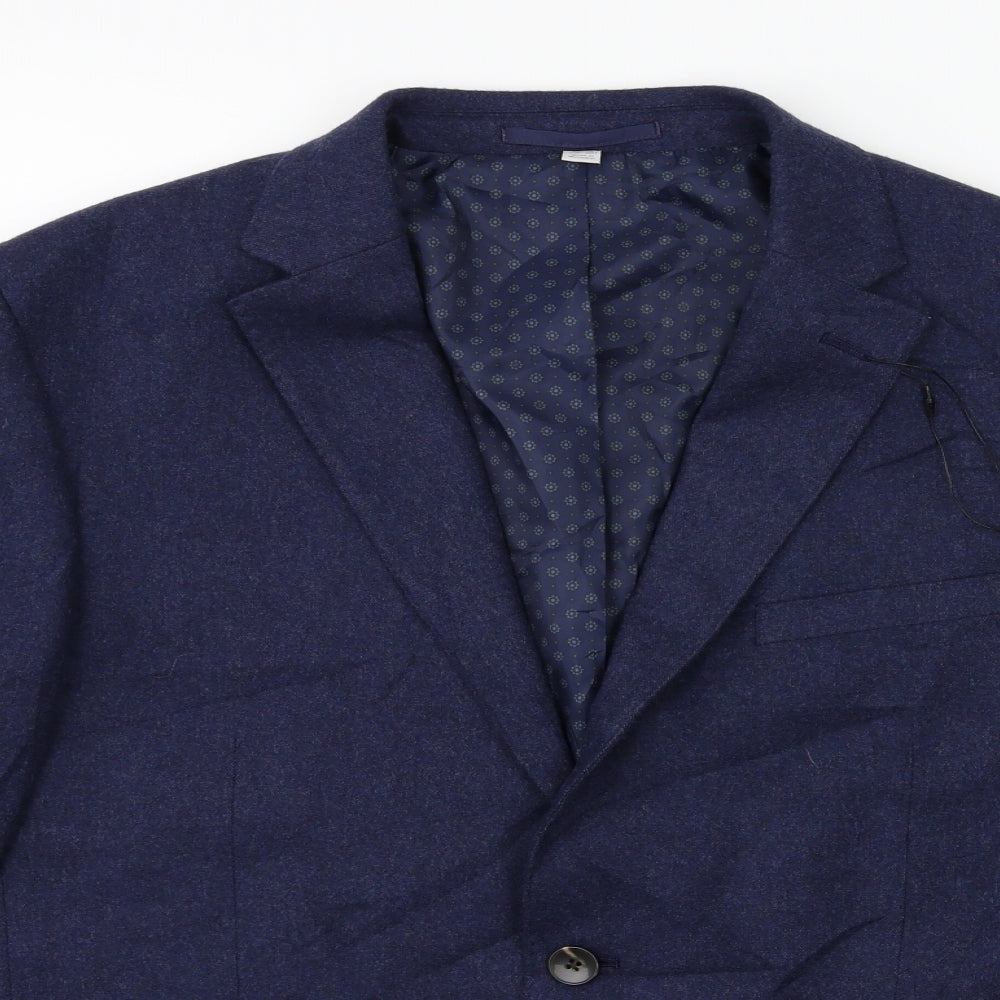 Mens UK Size 42 Marks and Spencer Regular Blue Suit Jacket