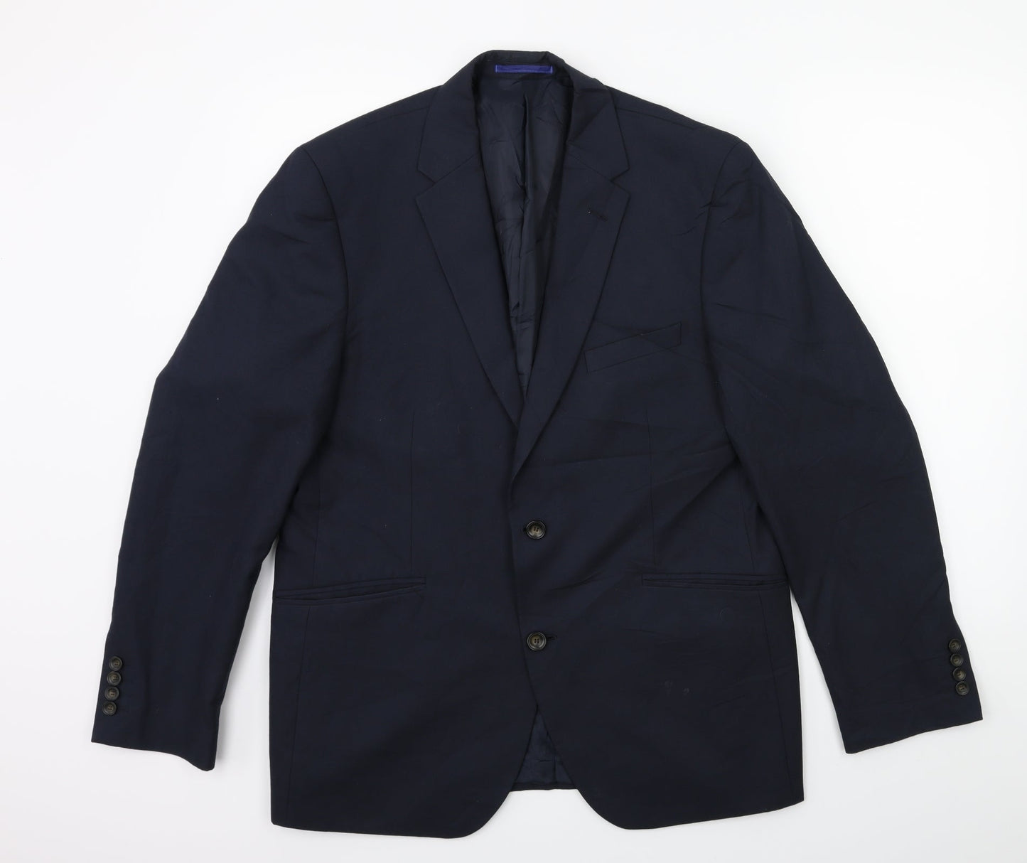 Mens UK Size 42 Marks and Spencer Regular Blue Suit Jacket