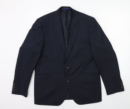Mens UK Size 42 Marks and Spencer Regular Blue Suit Jacket