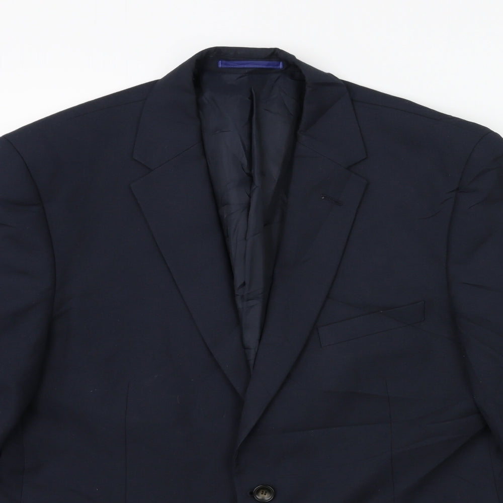 Mens UK Size 42 Marks and Spencer Regular Blue Suit Jacket