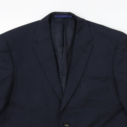 Mens UK Size 42 Marks and Spencer Regular Blue Suit Jacket