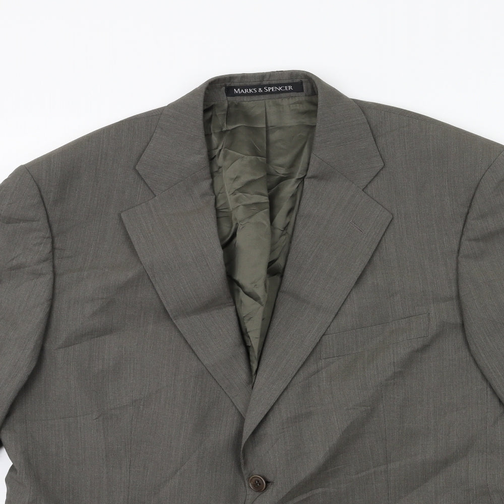 Mens UK Size 42 Marks and Spencer Regular Grey Suit Jacket