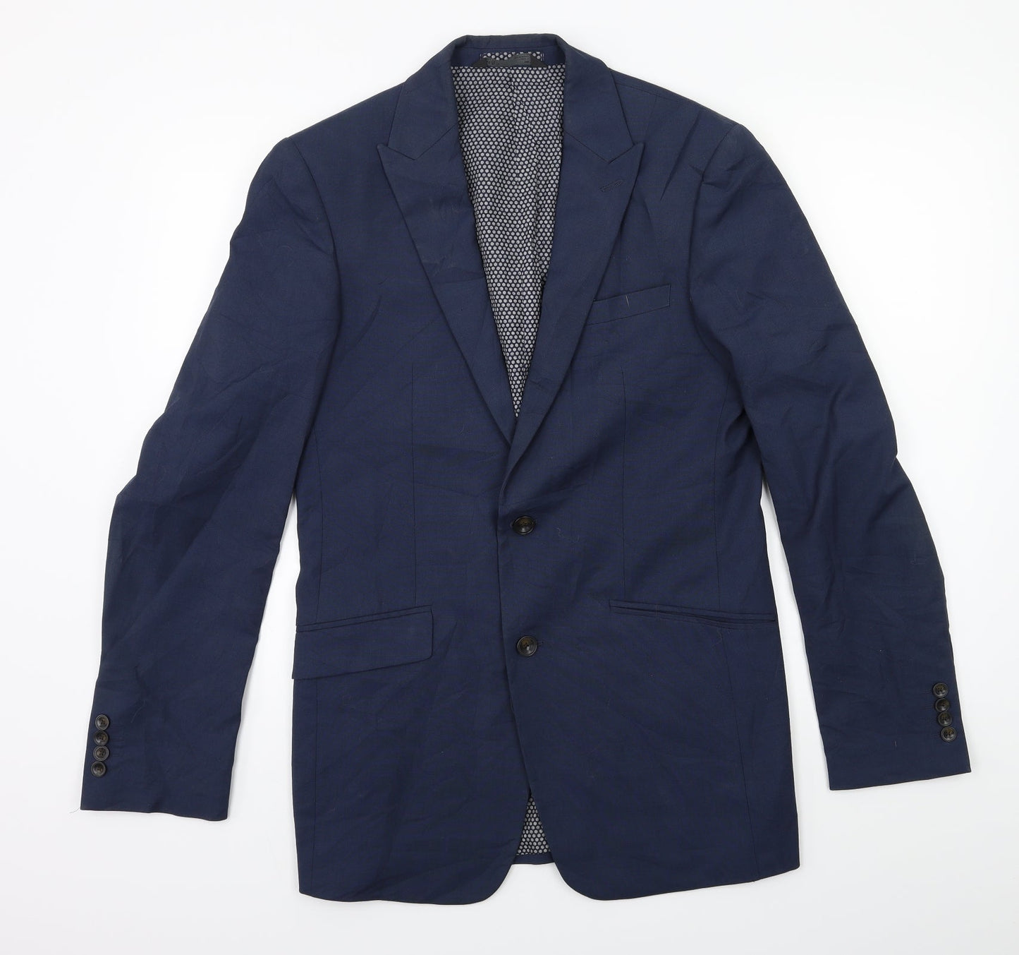 Mens UK Size 36 Marks and Spencer Regular Blue Suit Jacket
