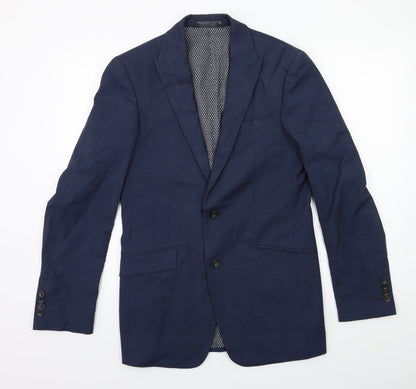 Mens UK Size 36 Marks and Spencer Regular Blue Suit Jacket