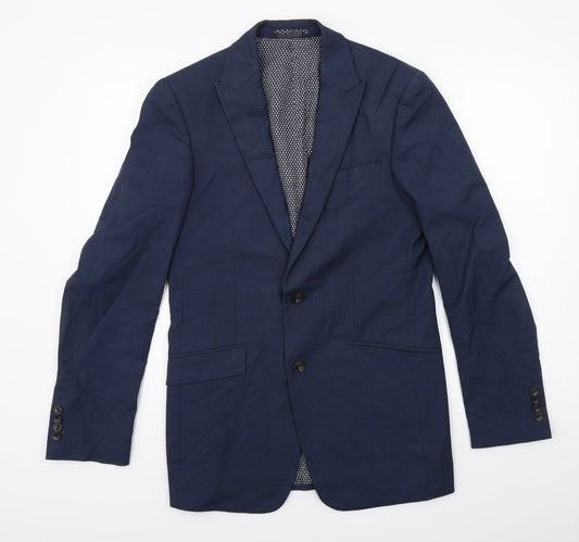 Mens UK Size 36 Marks and Spencer Regular Blue Suit Jacket