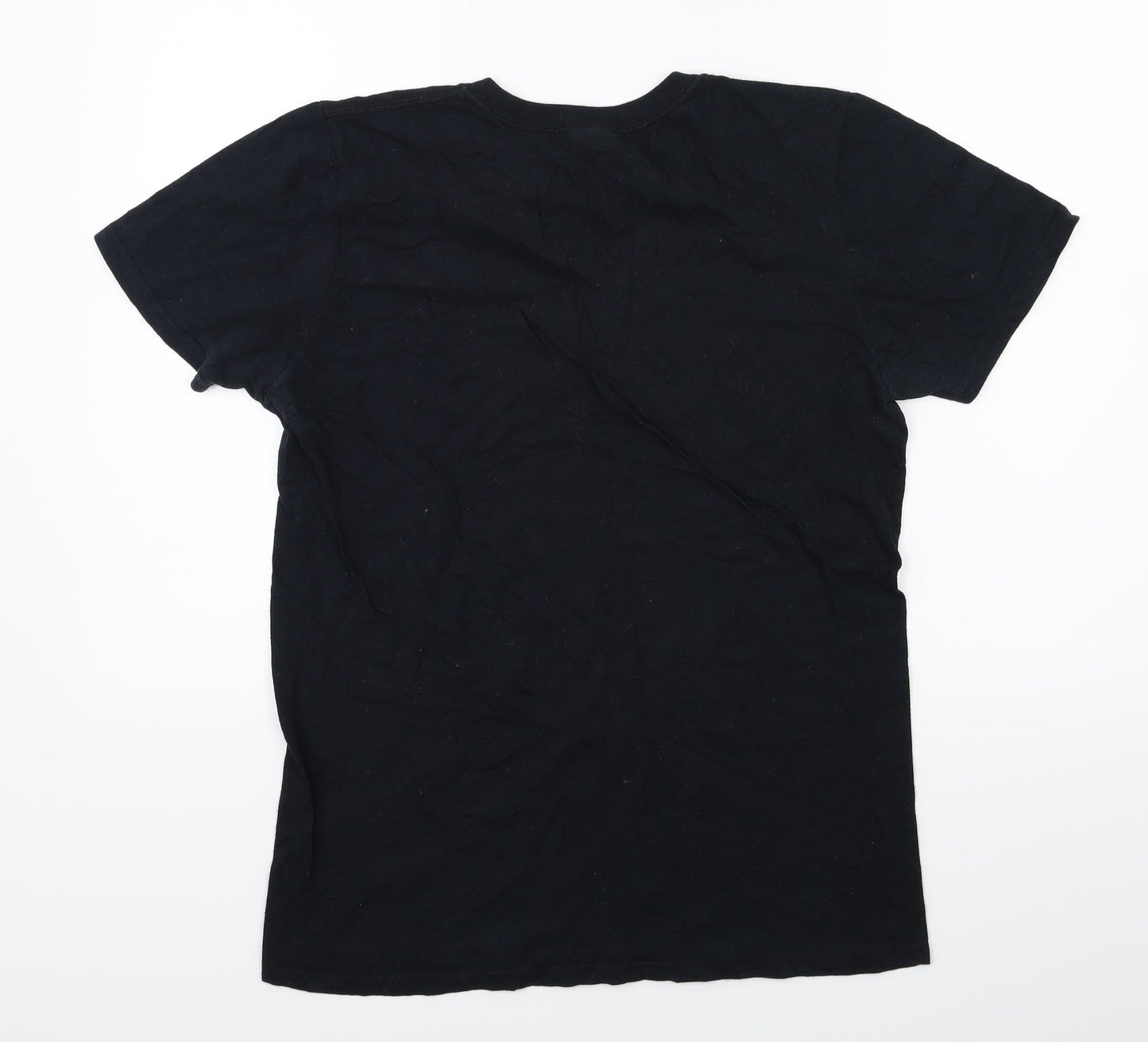 Gildan Womens Black   Basic T-Shirt Size S  - NO ROMANCE