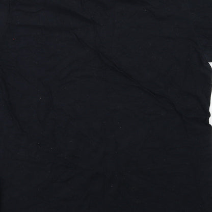 Gildan Womens Black   Basic T-Shirt Size S  - NO ROMANCE