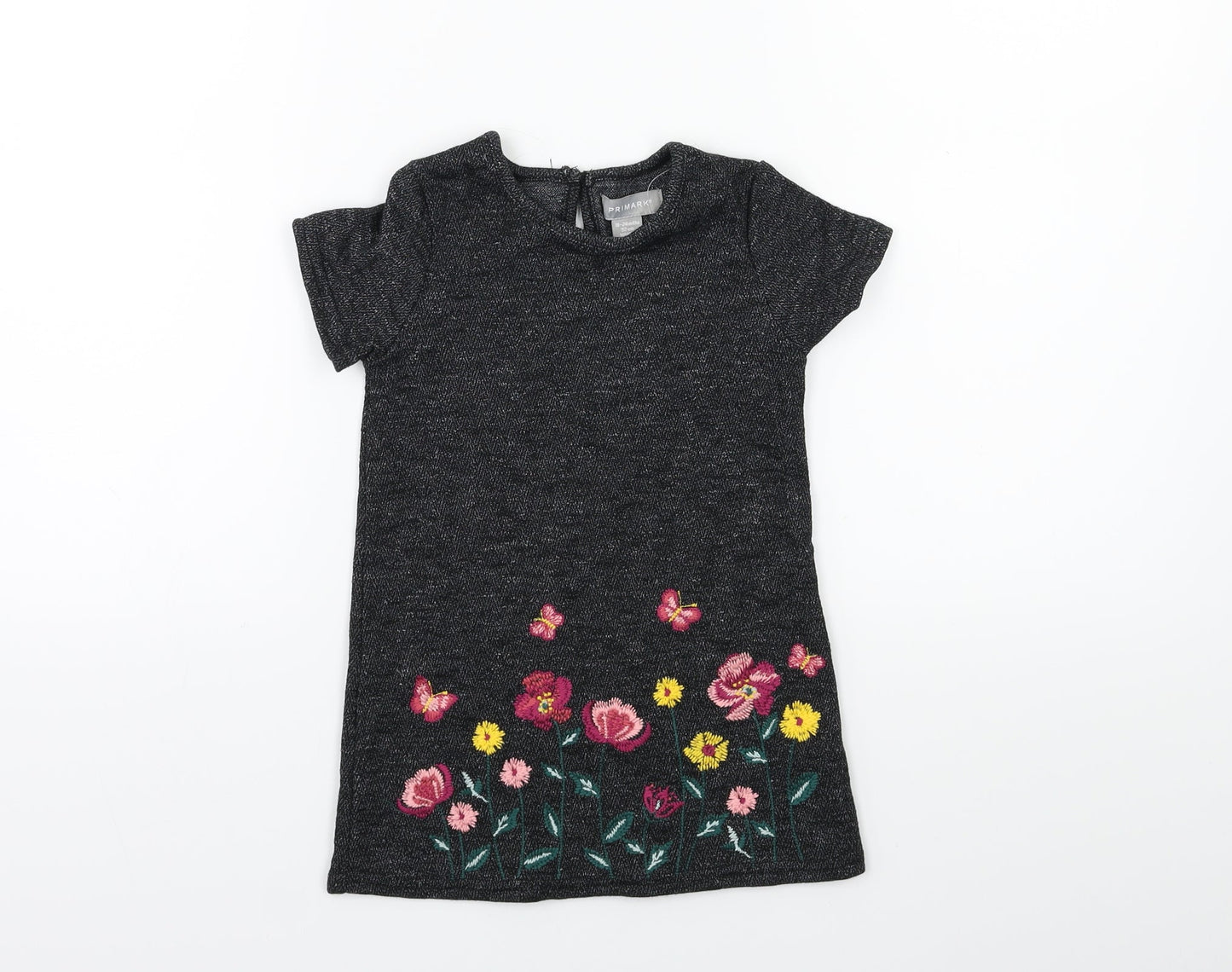Primark Baby Black Floral  A-Line  Size 12-18 Months