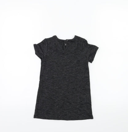 Primark Baby Black Floral  A-Line  Size 12-18 Months