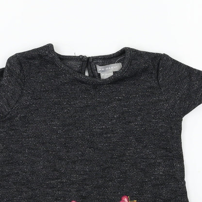 Primark Baby Black Floral  A-Line  Size 12-18 Months