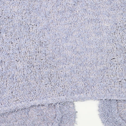 love knitwear Womens Blue  Knit Cape Jumper Size 14
