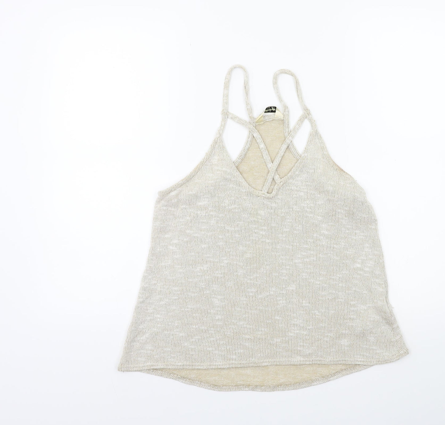 Miss Selfridge Womens Beige   Basic Tank Size 6