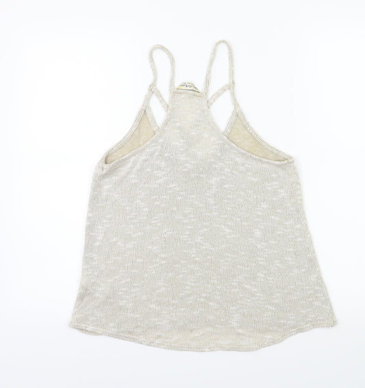 Miss Selfridge Womens Beige   Basic Tank Size 6