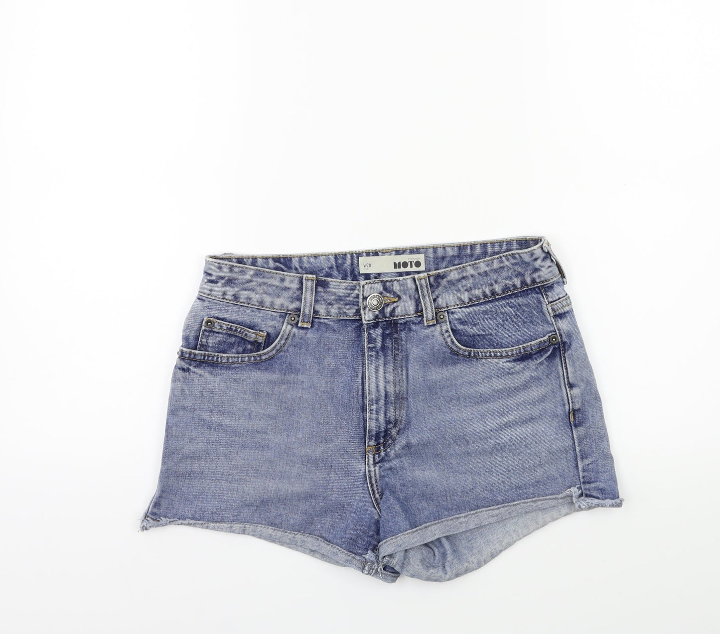 Topshop Womens Blue   Hot Pants Shorts Size 28 in