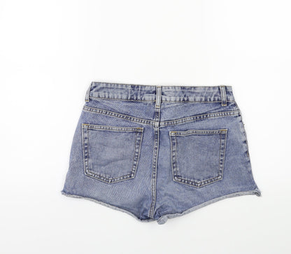 Topshop Womens Blue   Hot Pants Shorts Size 28 in
