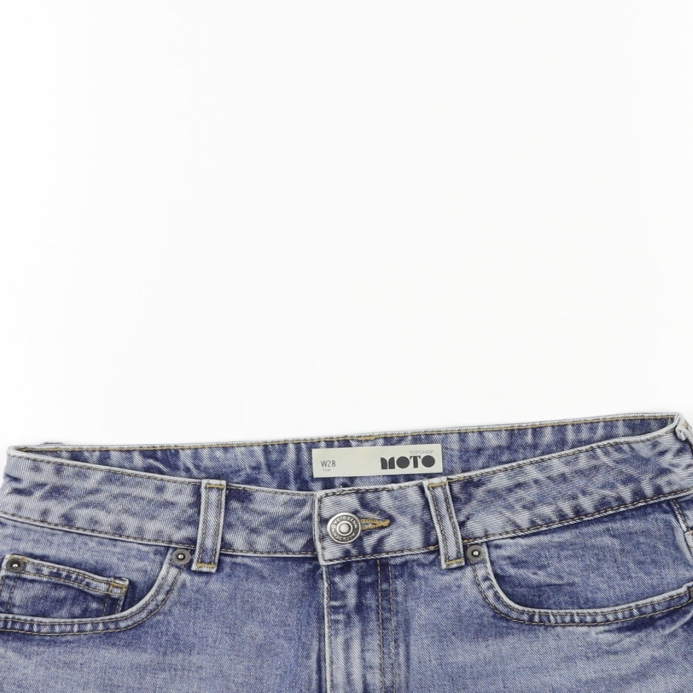 Topshop Womens Blue   Hot Pants Shorts Size 28 in