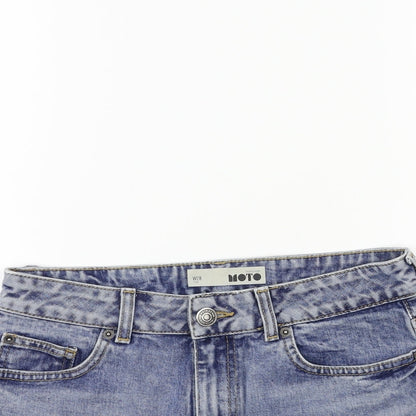 Topshop Womens Blue   Hot Pants Shorts Size 28 in