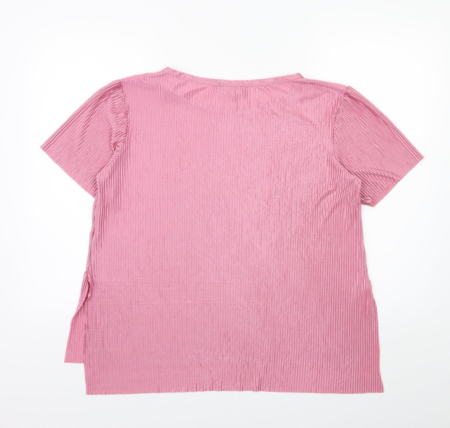 AYANAPA Womens Pink   Basic T-Shirt Size 10