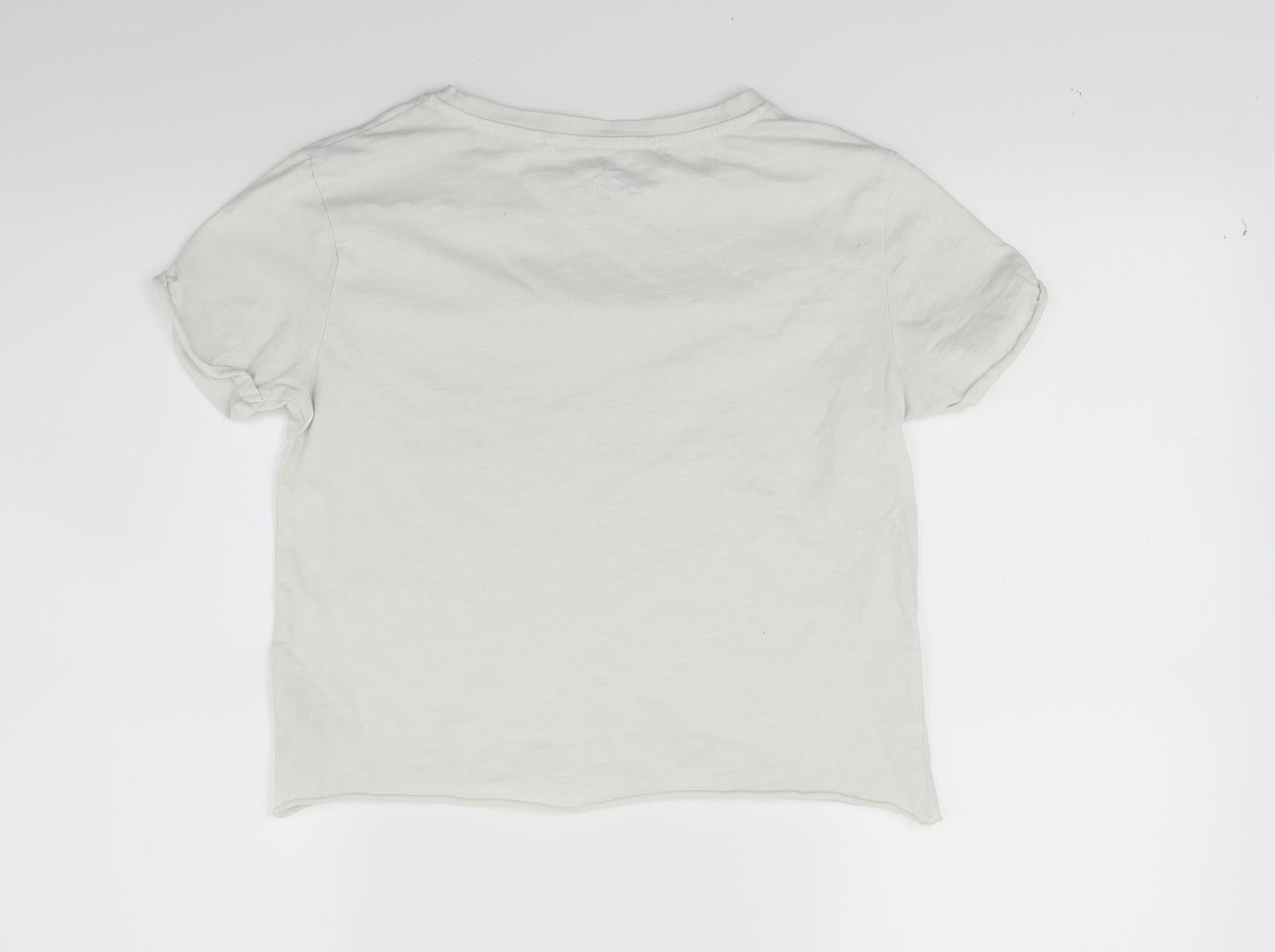 NEXT Girls White   Cropped T-Shirt Size 10 Years  - Unicorns