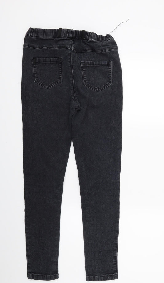 Denim 24/7 Womens Black  Denim Jegging Jeans Size 10 L25 in