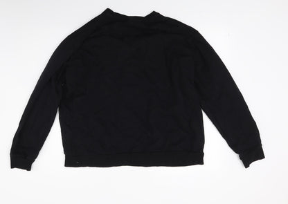 Back view of Pep&Co women’s black pullover sweatshirt, size XL
