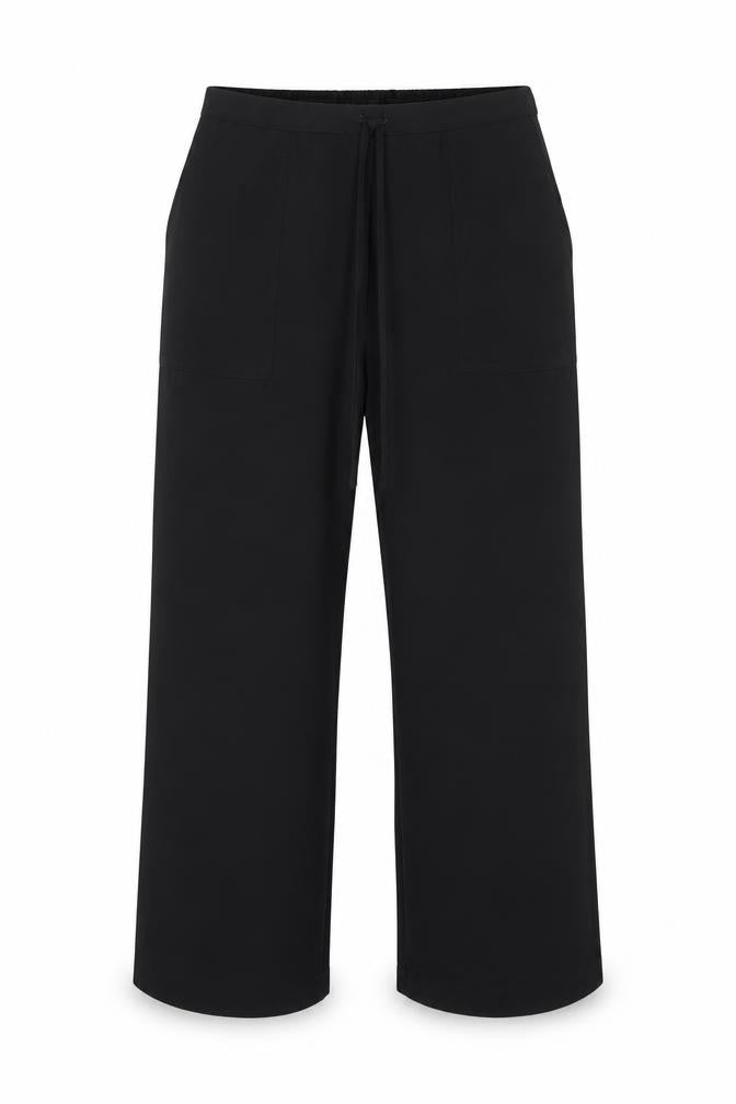 Womens UK Size 18 Damart Regular Fit  Black Trousers