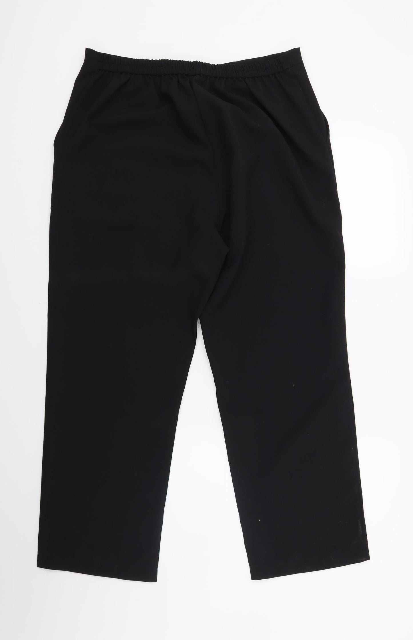 Womens UK Size 18 Damart Regular Fit  Black Trousers