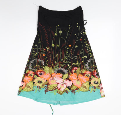 Apricot Womens Multicoloured Floral  A-Line  Size L