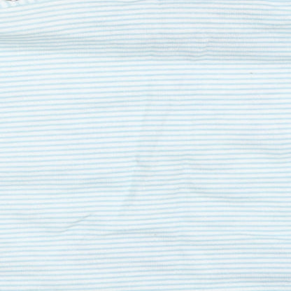Teddy Boys Blue Striped  Basic T-Shirt Size 0-3 Months