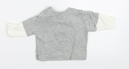 NEXT Boys Grey   Basic T-Shirt Size 0-3 Months