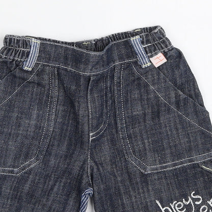 Mothercare Boys Blue  Denim Capri Jeans Size 0-3 Months