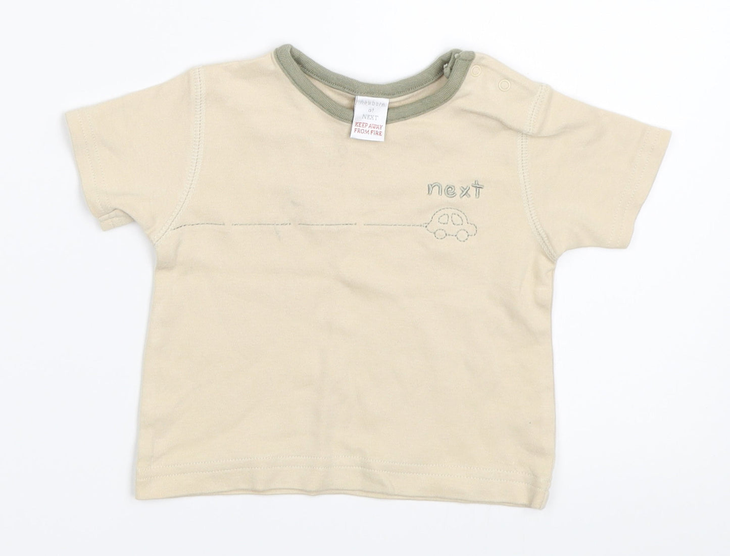 NEXT Boys Beige   Basic T-Shirt Size Newborn