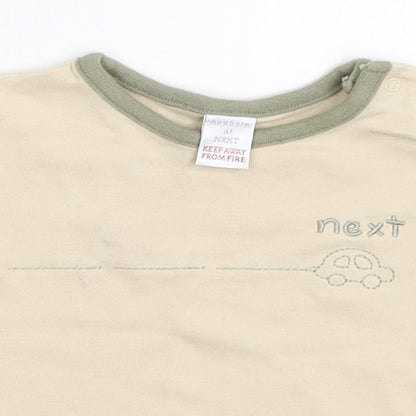 NEXT Boys Beige   Basic T-Shirt Size Newborn