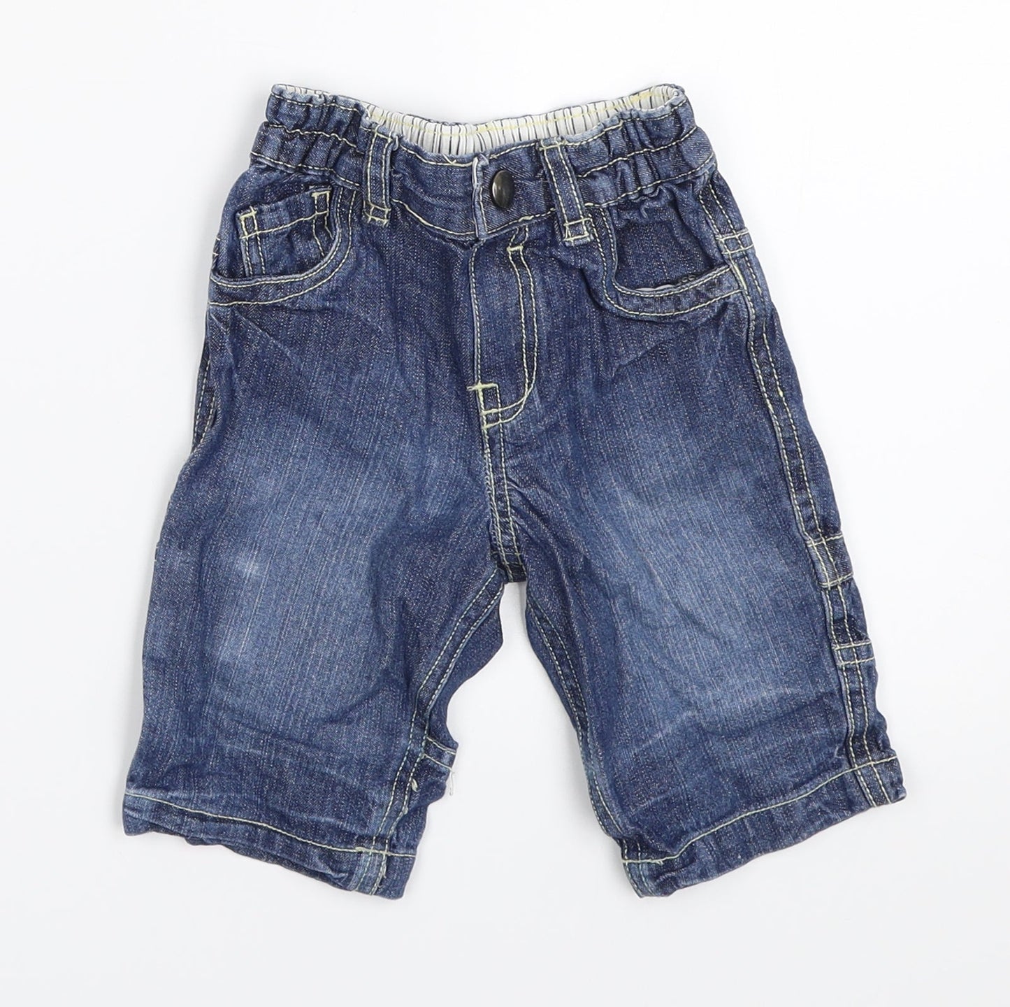 Cherokee Boys Blue  Denim Capri Jeans Size 0-3 Months