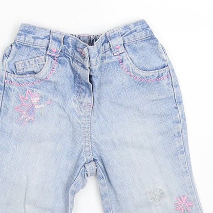 NEXT Girls Blue  Denim Capri Jeans Size 6-9 Months