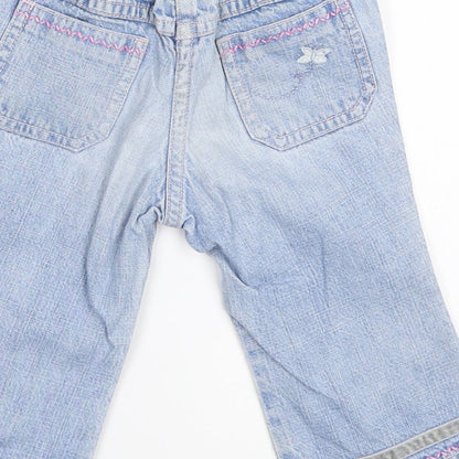 NEXT Girls Blue  Denim Capri Jeans Size 6-9 Months