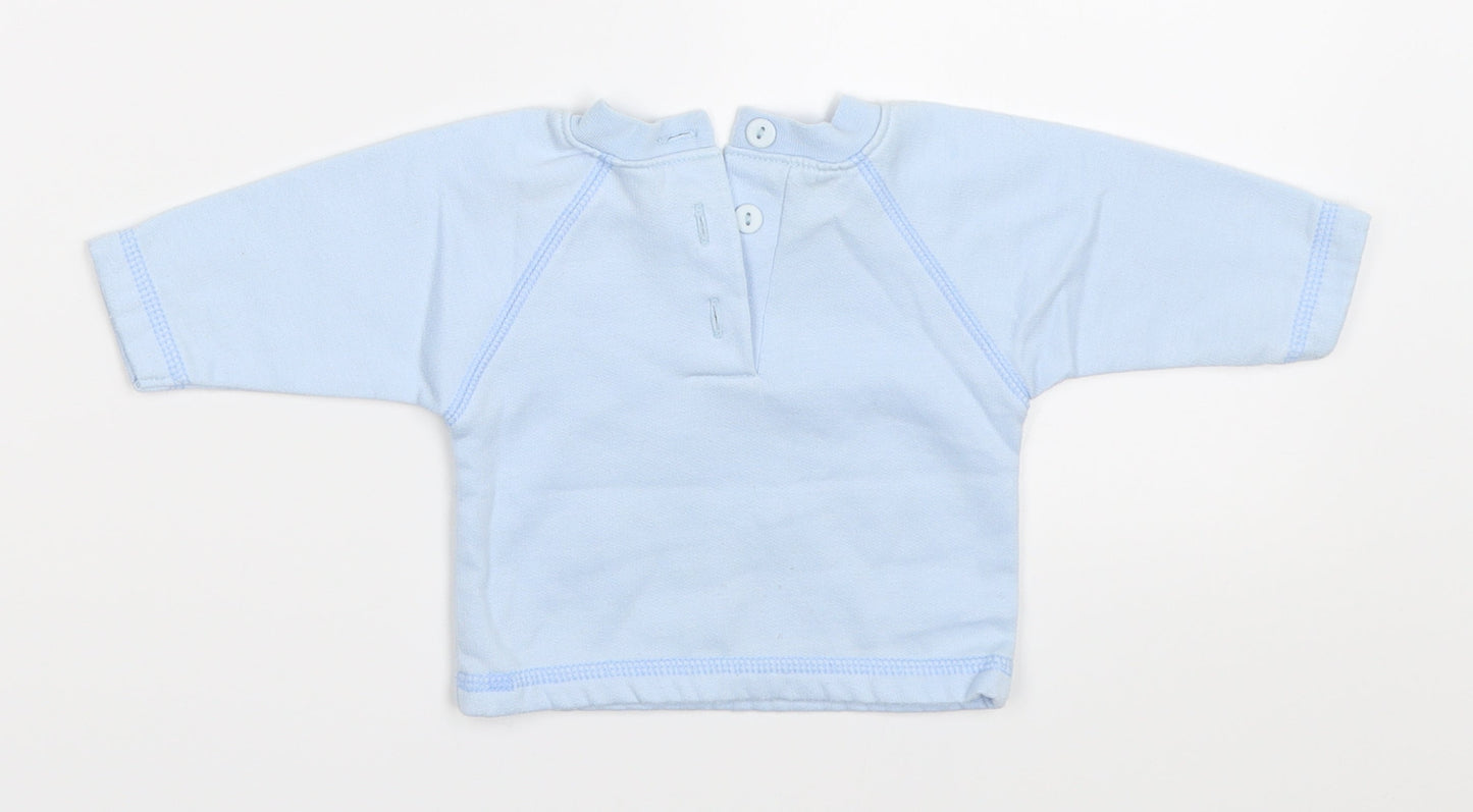 Tiny Ted Boys Blue   Basic T-Shirt Size Newborn