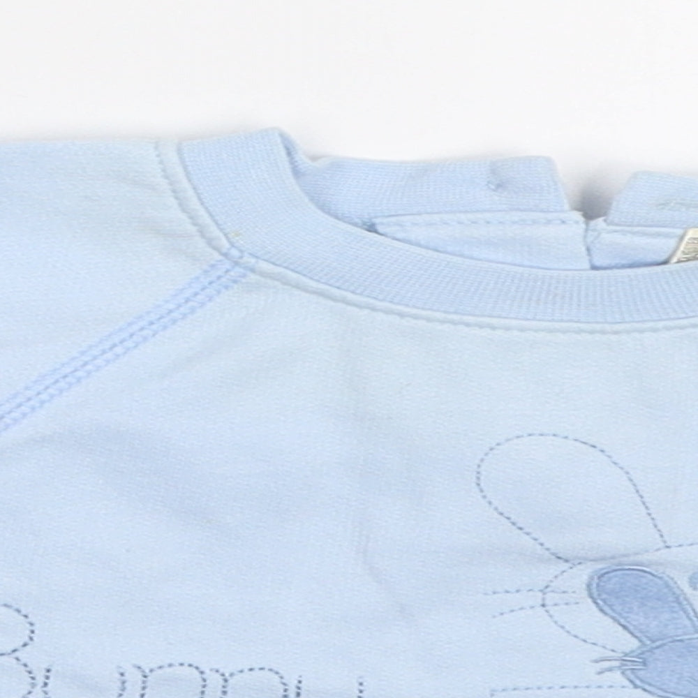Tiny Ted Boys Blue   Basic T-Shirt Size Newborn