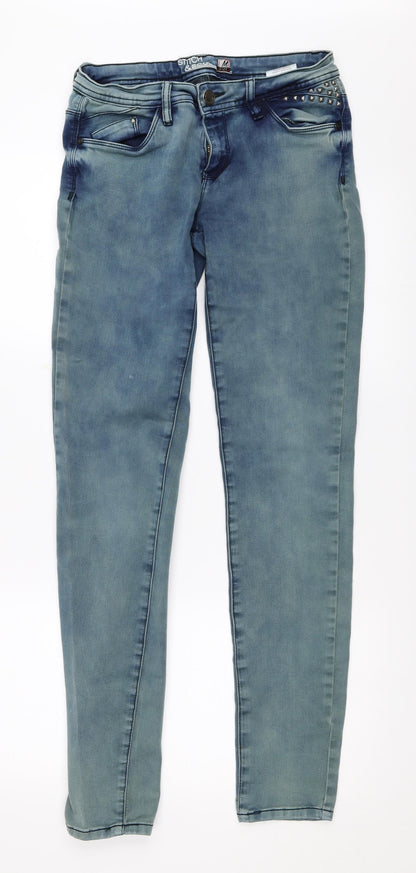 Stitch & Soul Womens Blue  Denim Skinny Jeans Size M L32 in