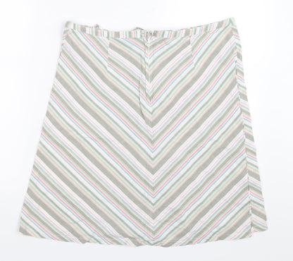 H&M Womens Grey   A-Line Skirt Size 42