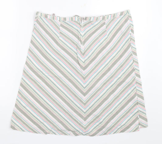 H&M Womens Grey   A-Line Skirt Size 42