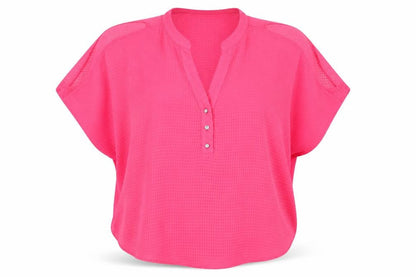Womens UK Size 12 Marina Kaneva Pink Basic Blouse