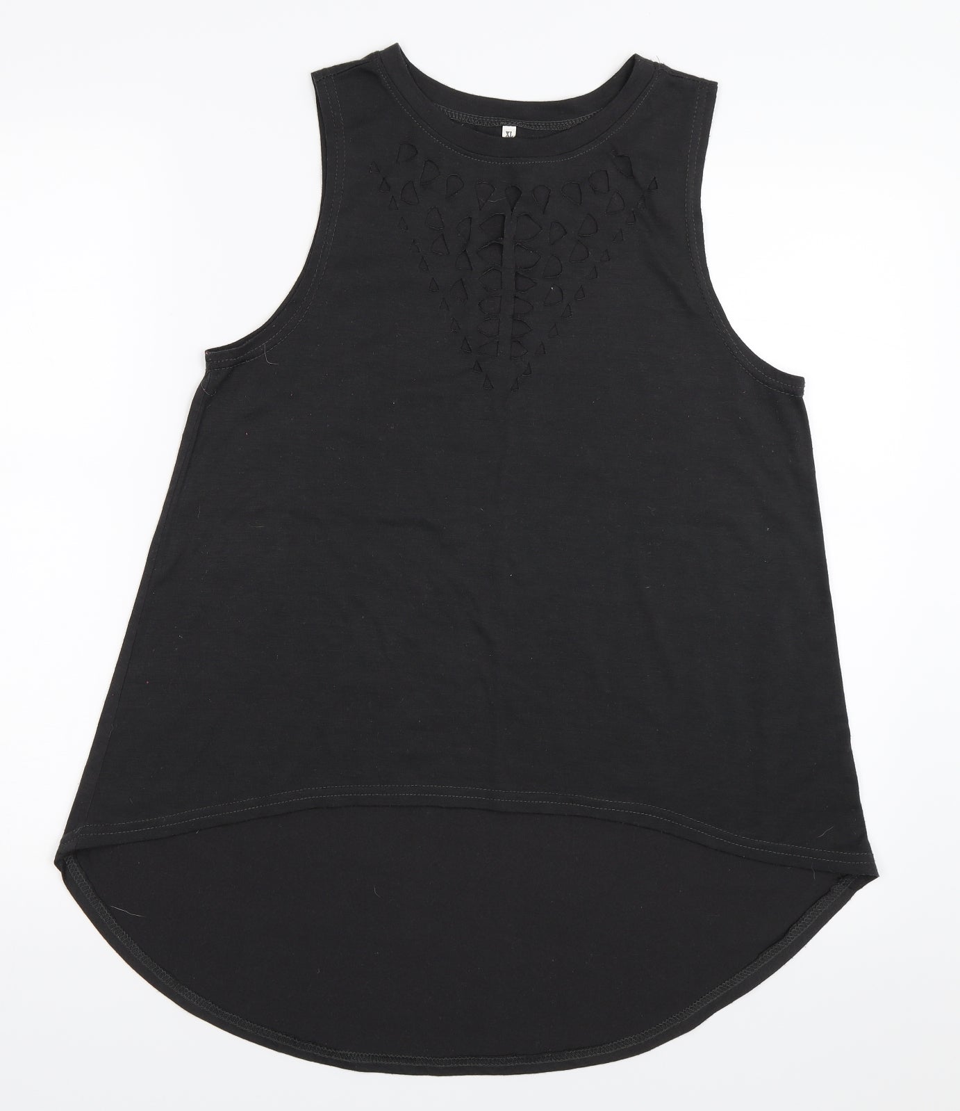 Womens UK Size XL Preworn Grey Basic Tank